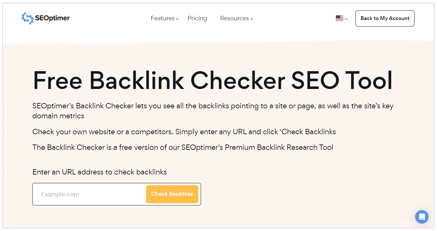 Ferramenta de verificação de backlinks